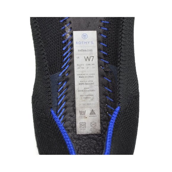 Rothy's The Point Black Flats size 7 - Picture 7 of 8